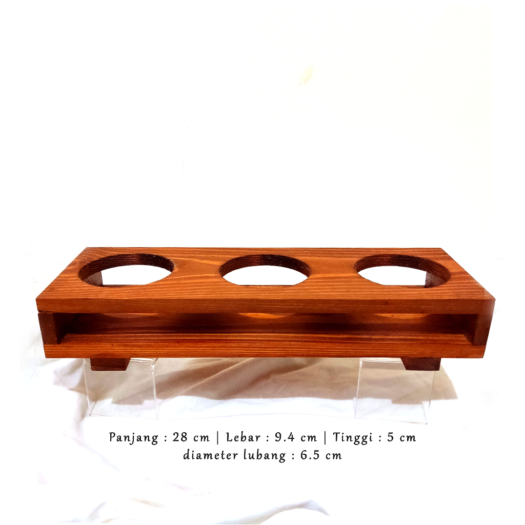 tatakan kayu 3 lubang bulat 03
